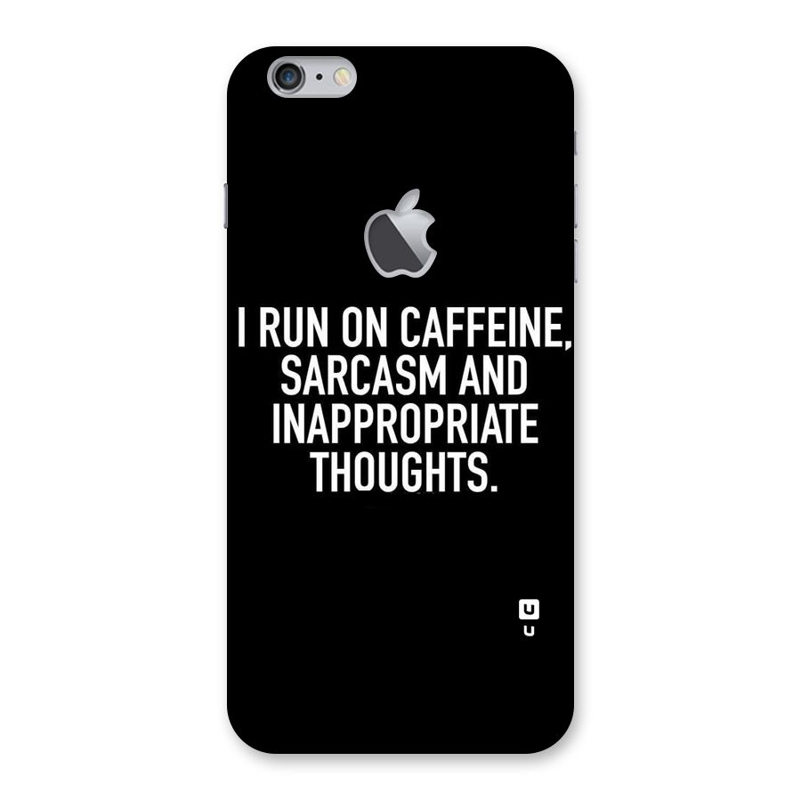 Sarcasm And Caffeine Back Case for iPhone 6 Plus 6S Plus Logo Cut