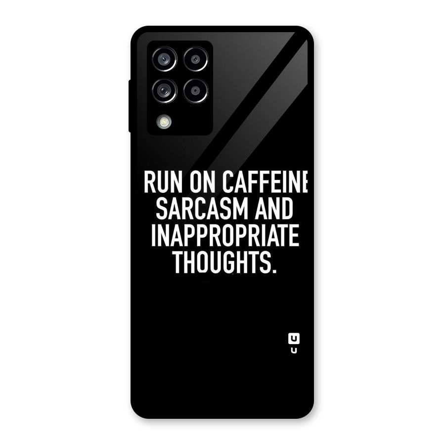 Sarcasm And Caffeine Glass Back Case for Galaxy M53 5G
