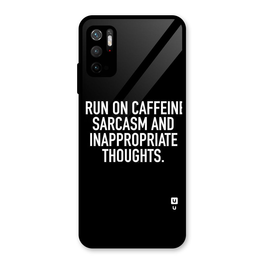Sarcasm And Caffeine Glass Back Case for Poco M3 Pro 5G