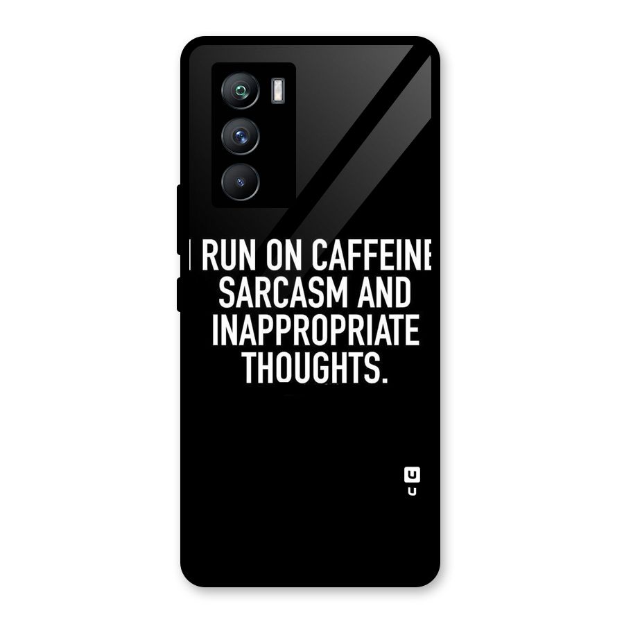 Sarcasm And Caffeine Glass Back Case for Vivo iQOO 9 SE