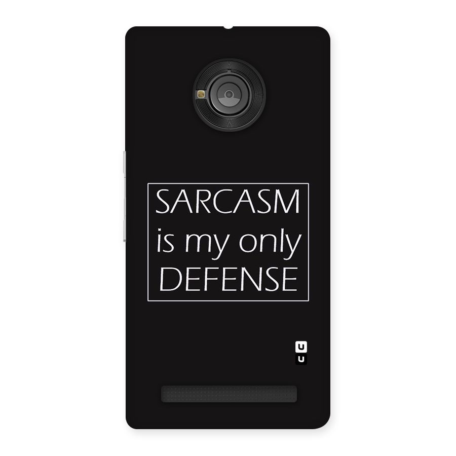 Sarcasm Defence Back Case for Yu Yuphoria