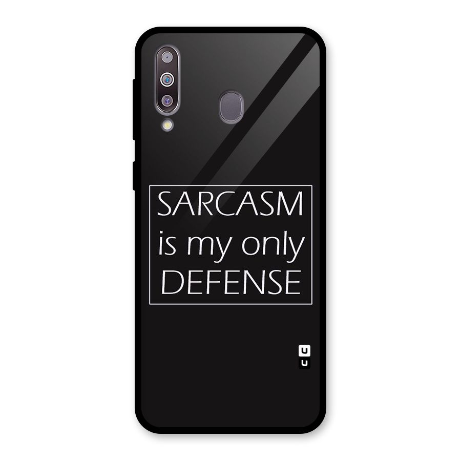 Sarcasm Defence Glass Back Case for Galaxy M30