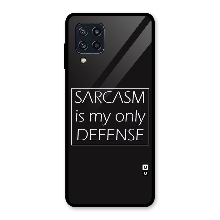 Sarcasm Defence Glass Back Case for Galaxy M32