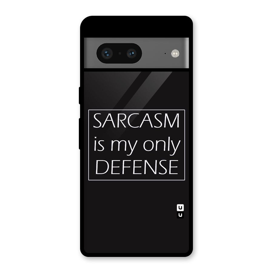 Sarcasm Defence Glass Back Case for Google Pixel 7