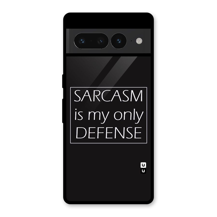 Sarcasm Defence Glass Back Case for Google Pixel 7 Pro