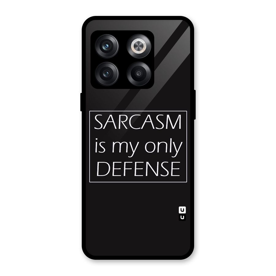 Sarcasm Defence Glass Back Case for OnePlus 10T