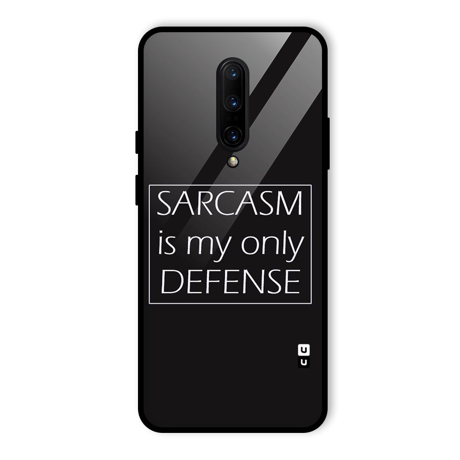 Sarcasm Defence Glass Back Case for OnePlus 7 Pro