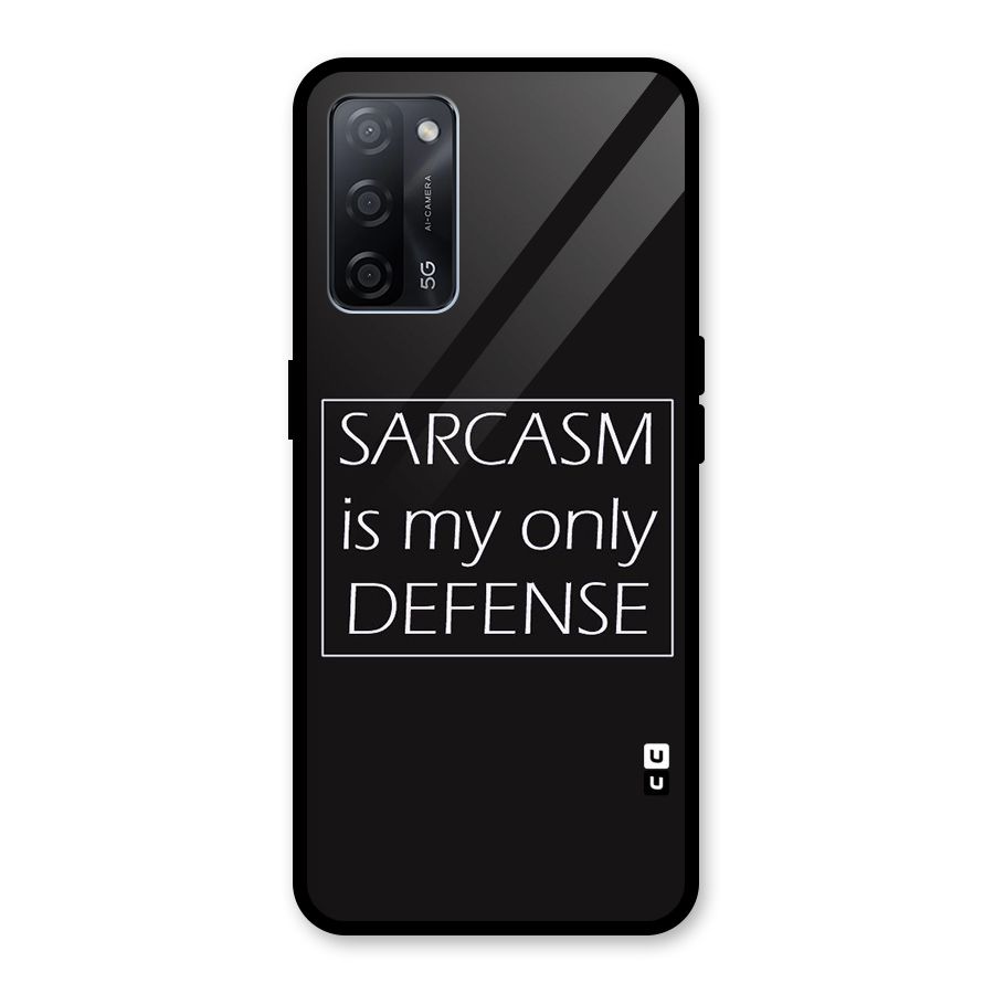 Sarcasm Defence Glass Back Case for Oppo A53s 5G