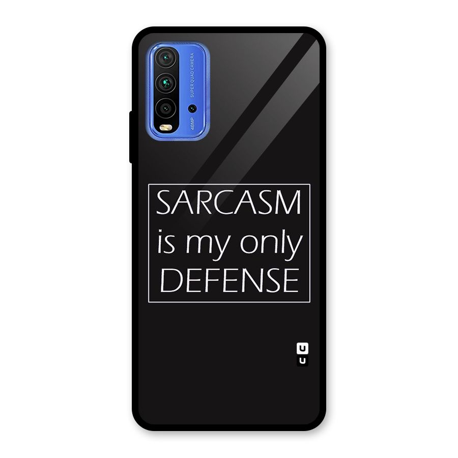 Sarcasm Defence Glass Back Case for Redmi 9 Power