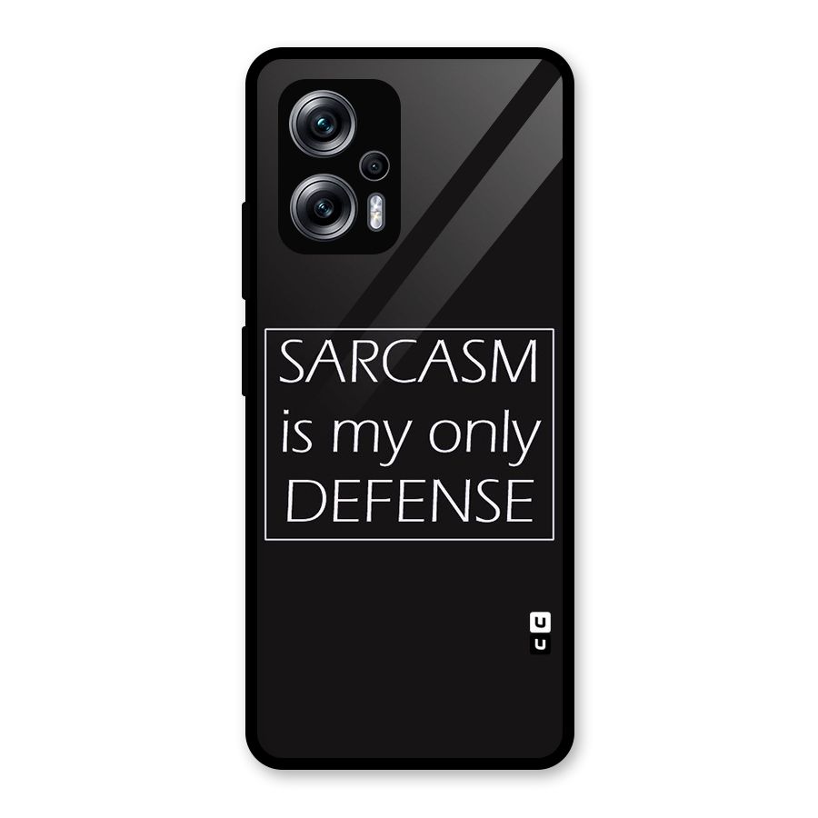Sarcasm Defence Glass Back Case for Redmi K50i
