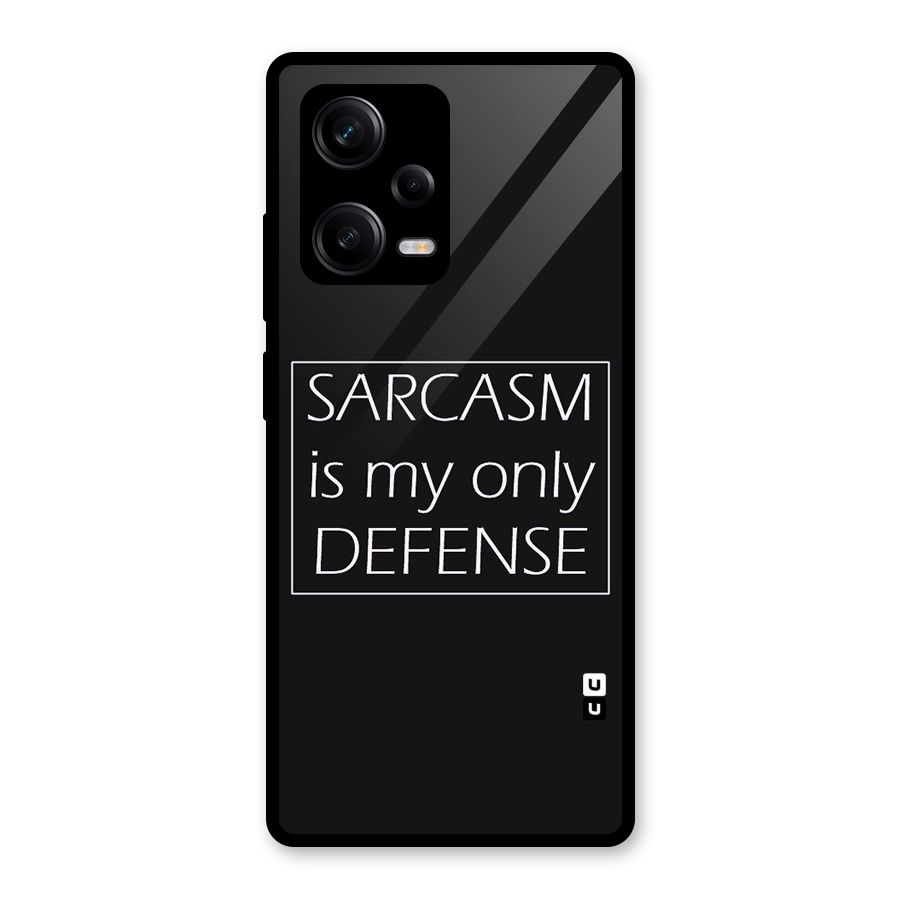 Sarcasm Defence Glass Back Case for Redmi Note 12 Pro