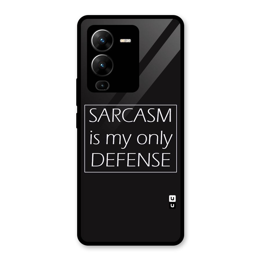 Sarcasm Defence Glass Back Case for Vivo V25 Pro