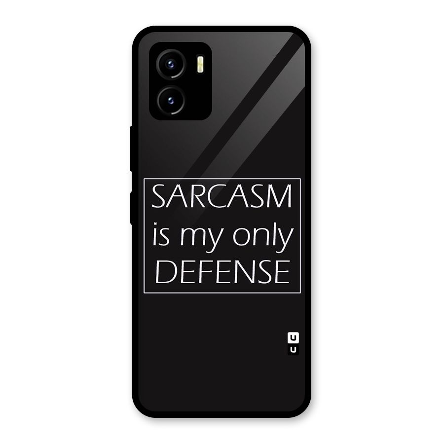 Sarcasm Defence Glass Back Case for Vivo Y15s