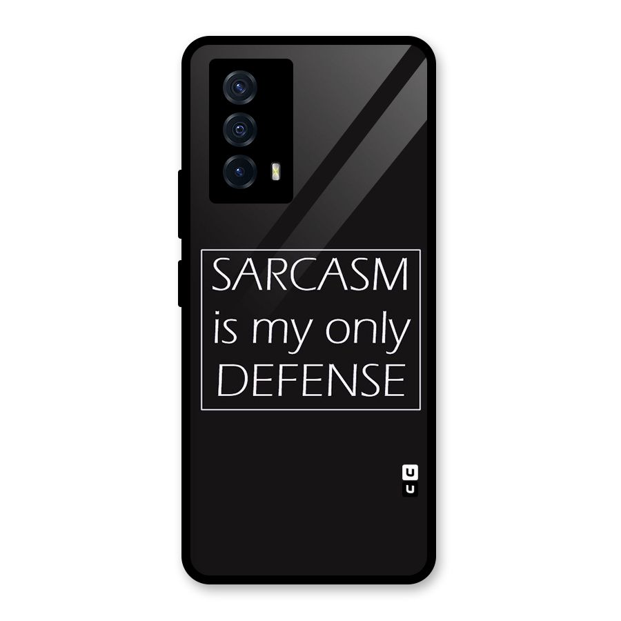 Sarcasm Defence Glass Back Case for Vivo iQOO Z5
