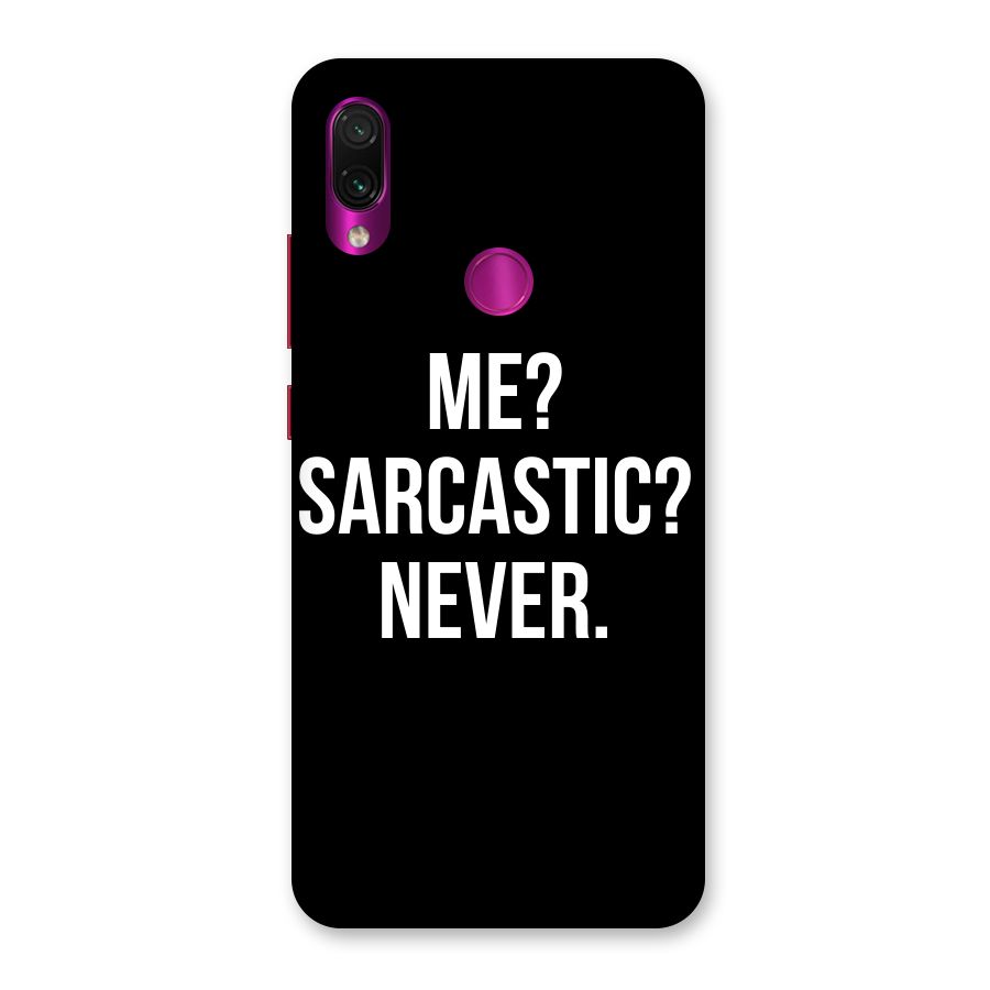 Sarcastic Quote Back Case for Redmi Note 7 Pro