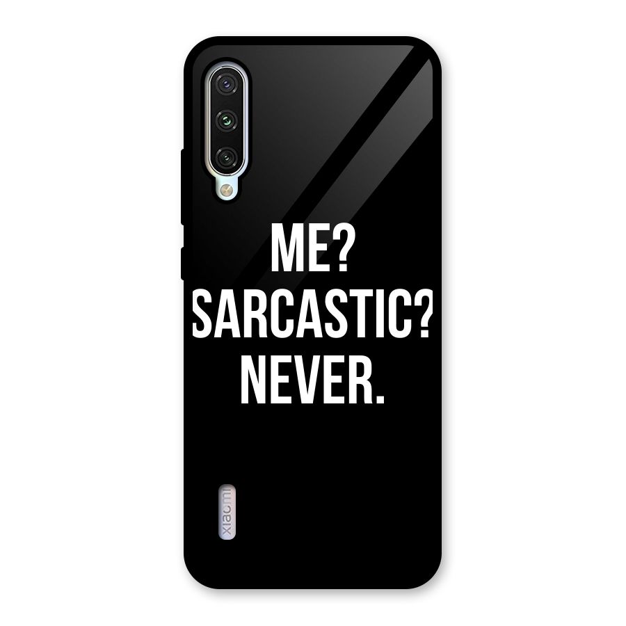 Sarcastic Quote Glass Back Case for Mi A3