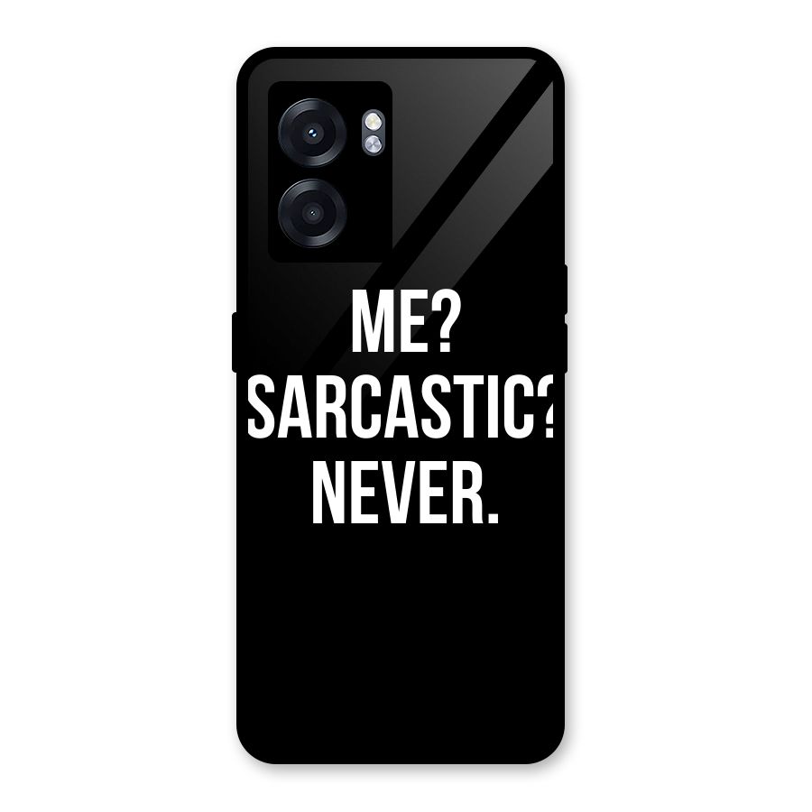 Sarcastic Quote Glass Back Case for Realme Narzo 50 5G