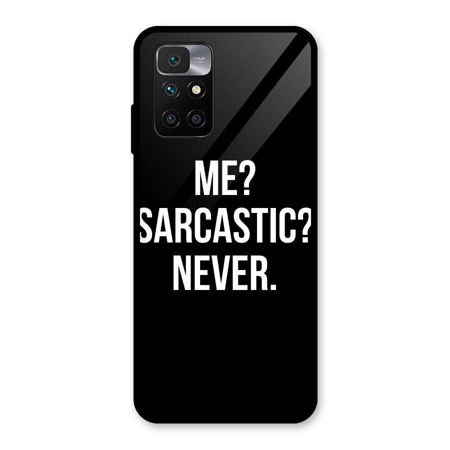 Sarcastic Quote Glass Back Case for Redmi 10 Prime
