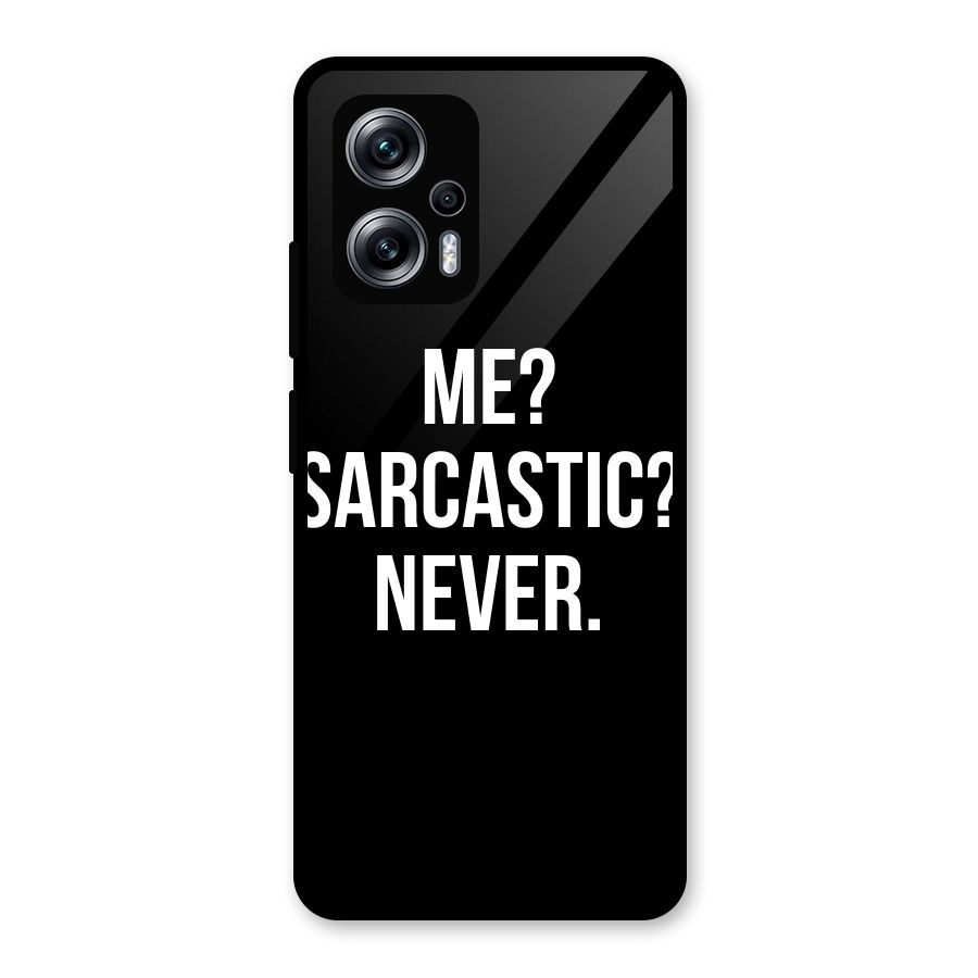 Sarcastic Quote Glass Back Case for Redmi K50i