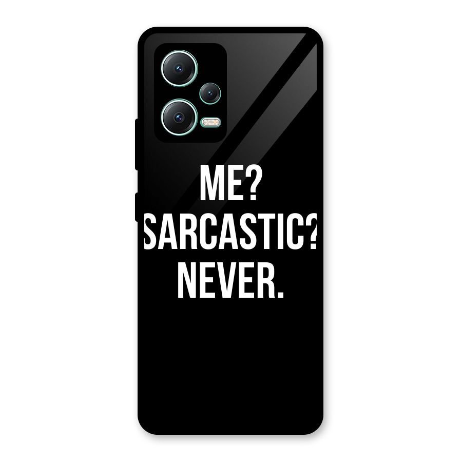 Sarcastic Quote Glass Back Case for Redmi Note 12 5G