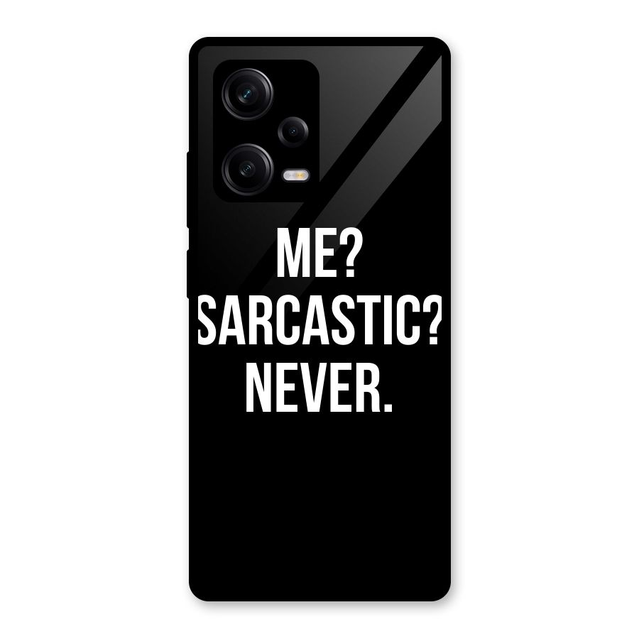 Sarcastic Quote Glass Back Case for Redmi Note 12 Pro