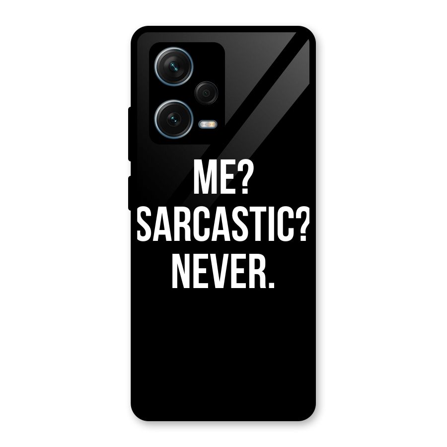Sarcastic Quote Glass Back Case for Redmi Note 12 Pro Plus 5G