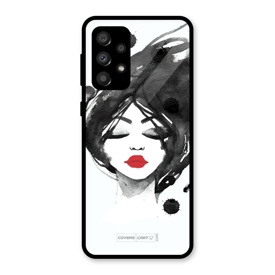 Sassy Girl Glass Back Case for Galaxy A32