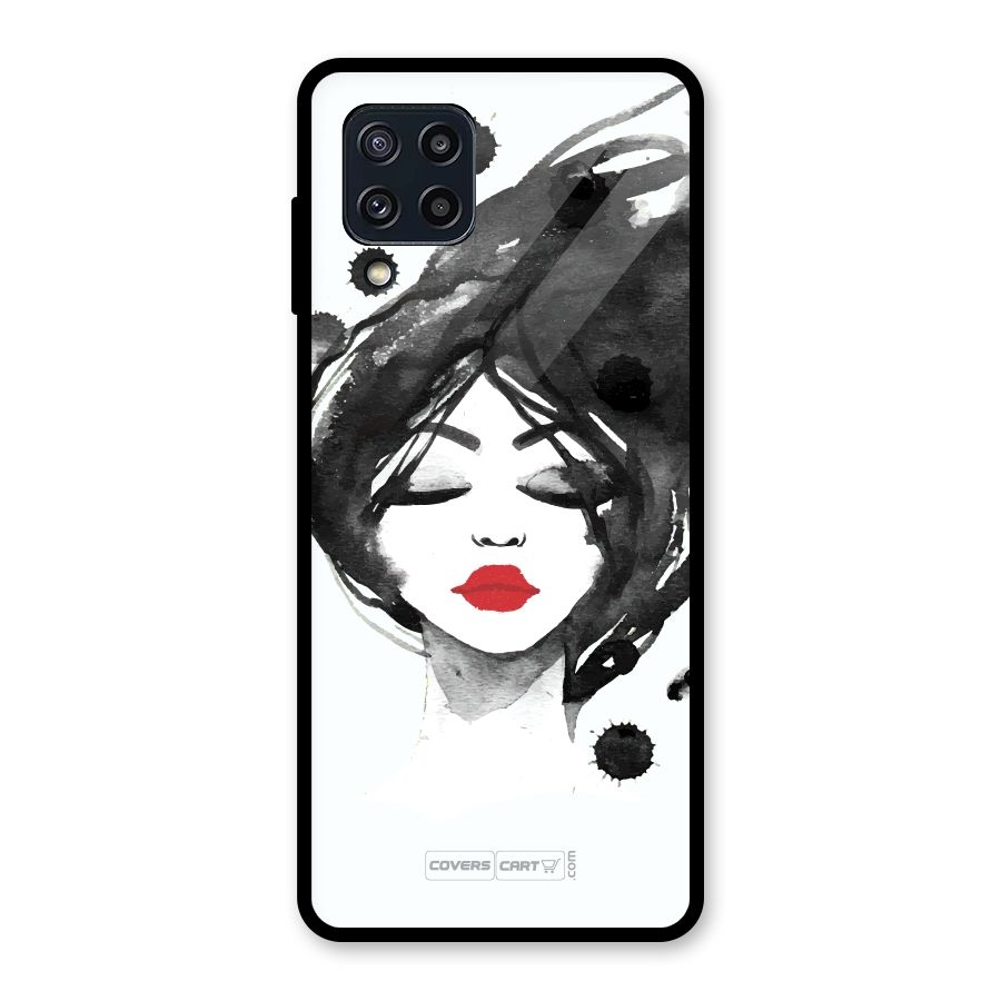 Sassy Girl Glass Back Case for Galaxy M32