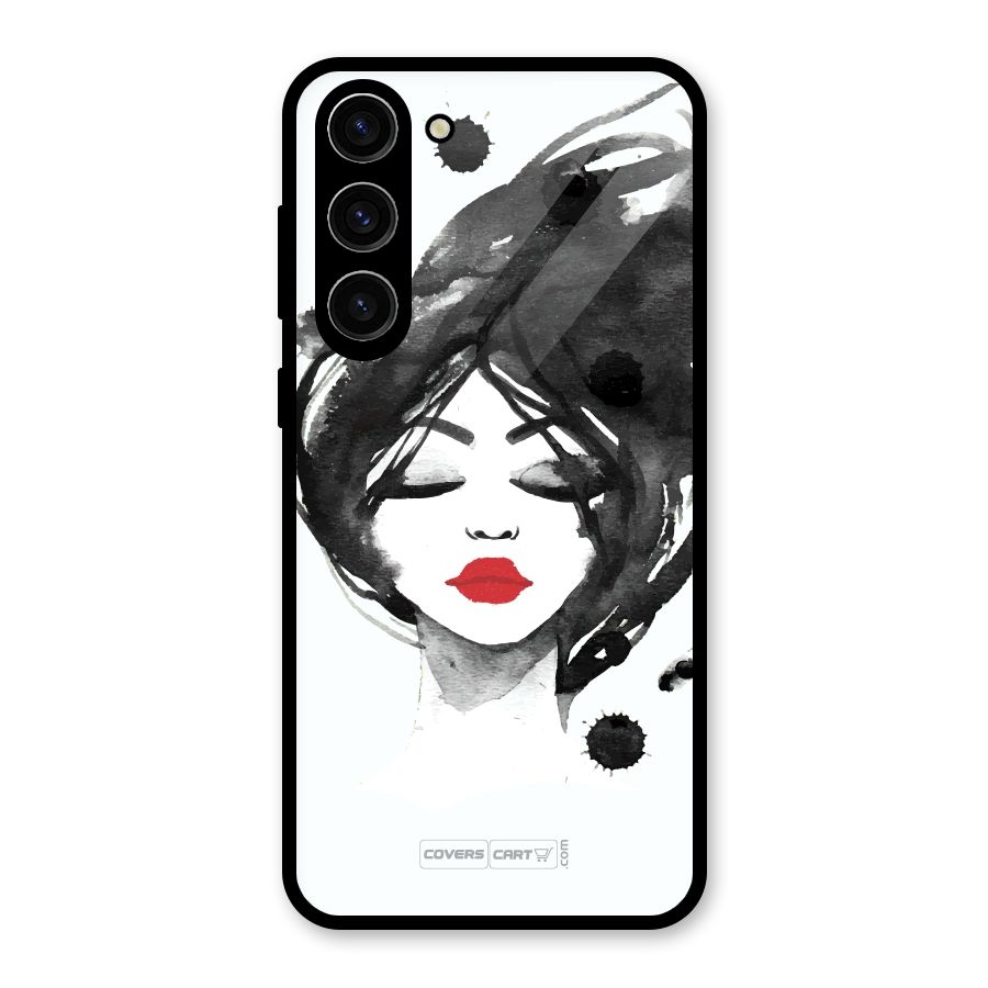 Sassy Girl Glass Back Case for Galaxy S23 Plus