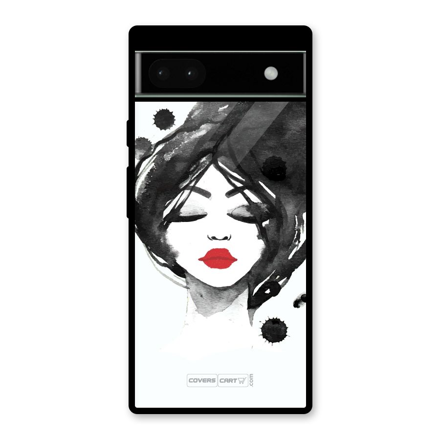 Sassy Girl Glass Back Case for Google Pixel 6a