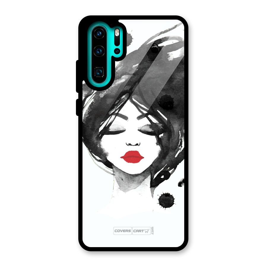 Sassy Girl Glass Back Case for Huawei P30 Pro