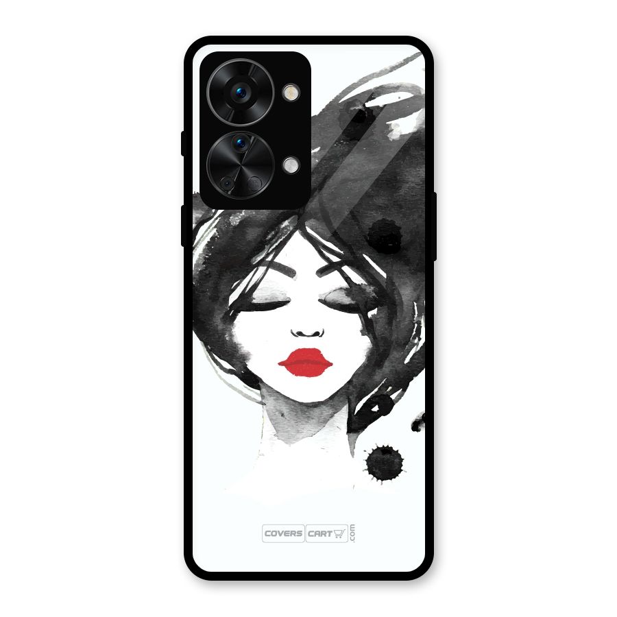 Sassy Girl Glass Back Case for OnePlus Nord 2T