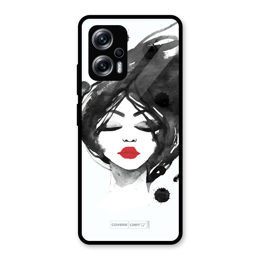 Sassy Girl Glass Back Case for Redmi K50i