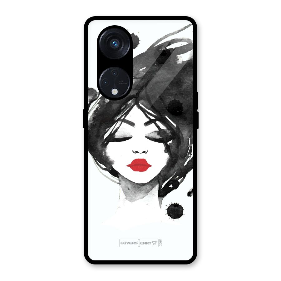 Sassy Girl Glass Back Case for Reno8 T 5G
