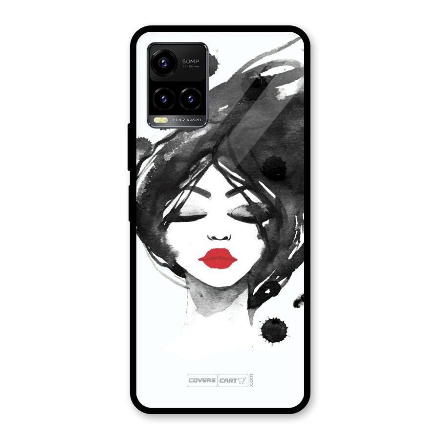 Sassy Girl Glass Back Case for Vivo Y21T