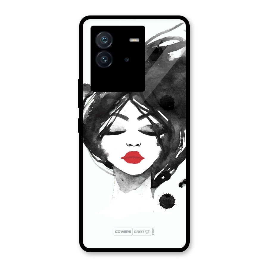 Sassy Girl Glass Back Case for Vivo iQOO Neo 6 5G