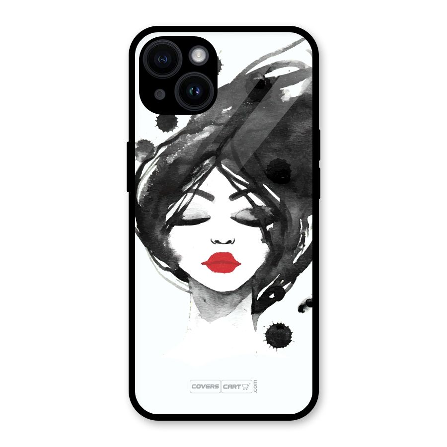 Sassy Girl Glass Back Case for iPhone 14