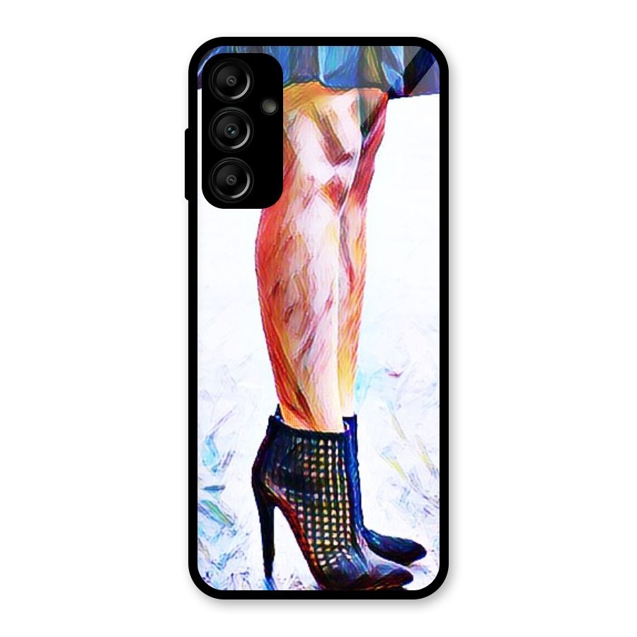 Sassy Heels Glass Back Case for Galaxy A14 5G