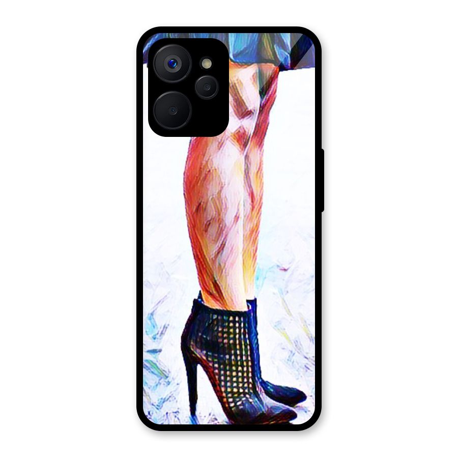Sassy Heels Glass Back Case for Realme 9i 5G