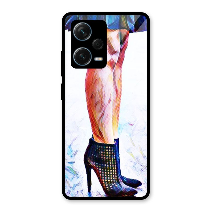 Sassy Heels Glass Back Case for Redmi Note 12 Pro Plus 5G