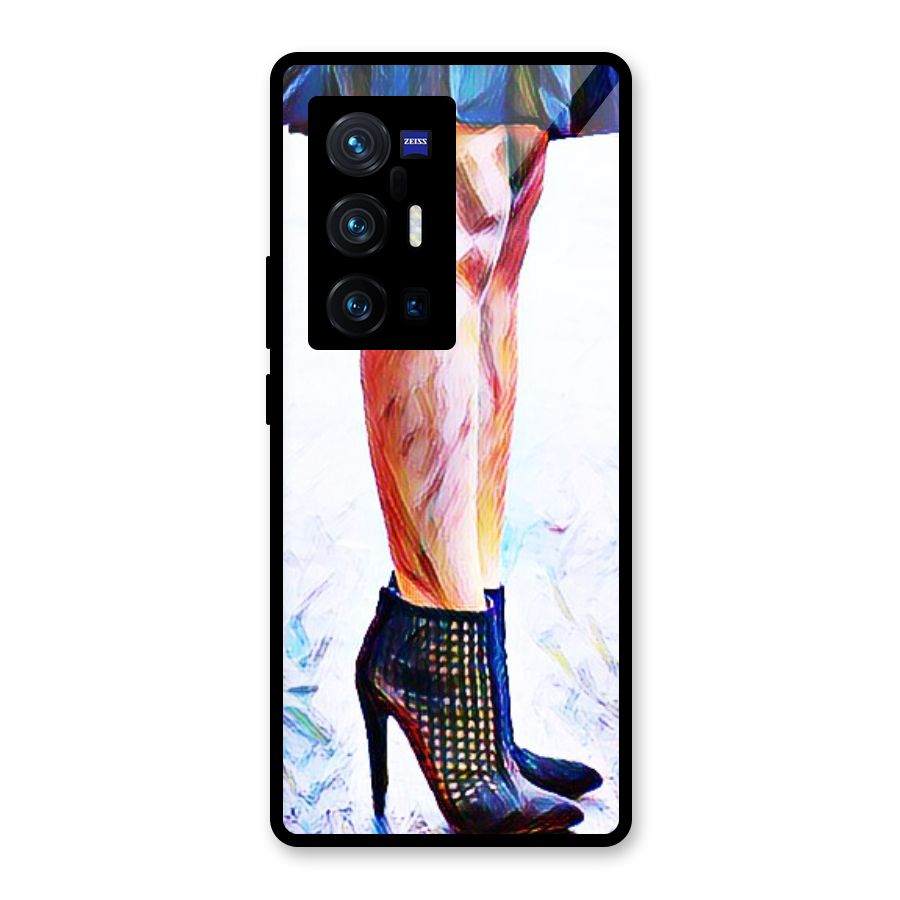 Sassy Heels Glass Back Case for Vivo X70 Pro Plus