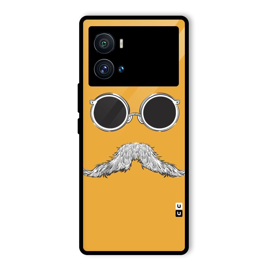 Sassy Mustache Glass Back Case for Vivo iQOO 9 Pro