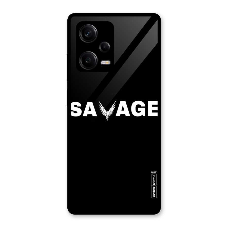 Savage Glass Back Case for Redmi Note 12 Pro