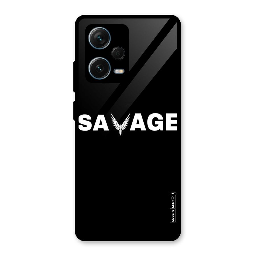 Savage Glass Back Case for Redmi Note 12 Pro Plus 5G
