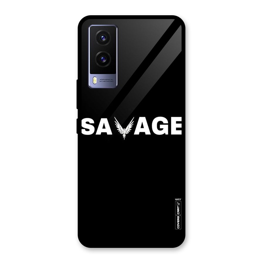 Savage Glass Back Case for Vivo V21e 5G