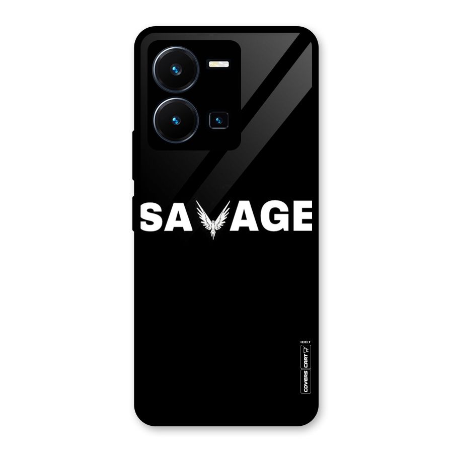 Savage Glass Back Case for Vivo Y35