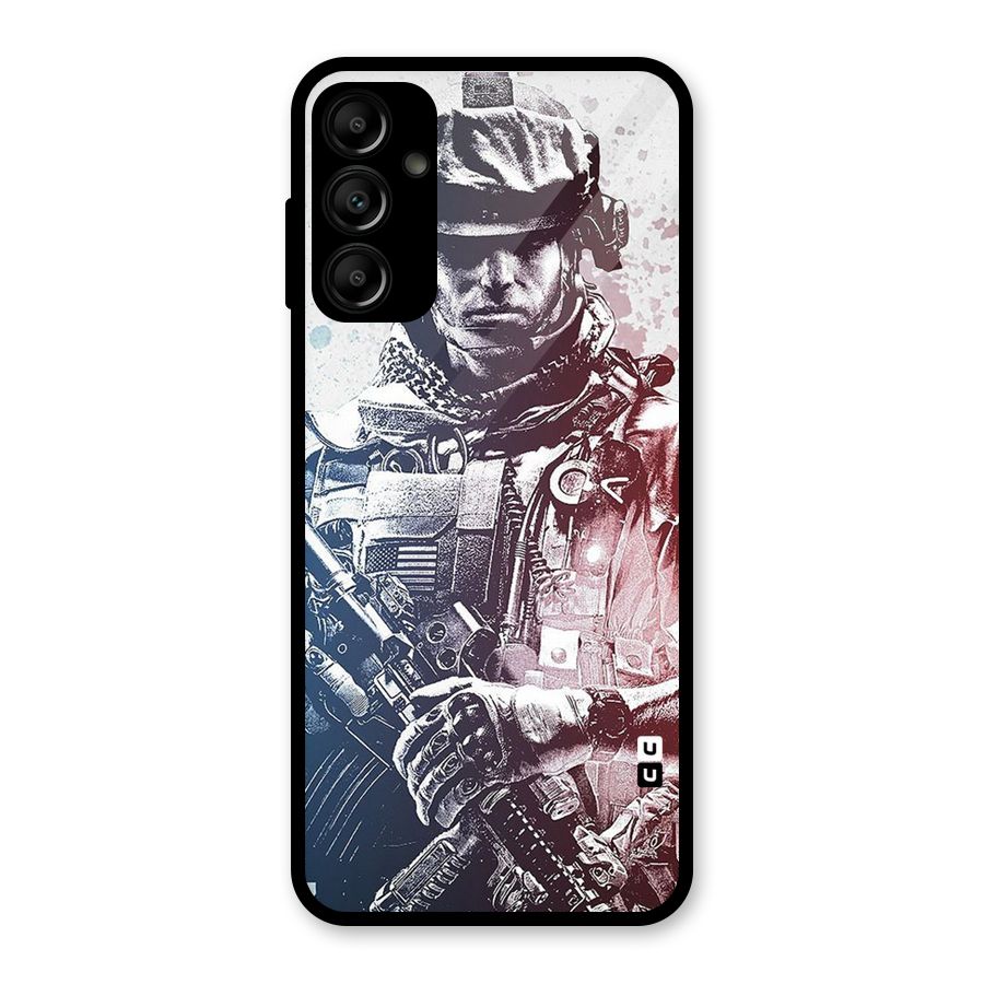 Saviour Glass Back Case for Galaxy A14 5G