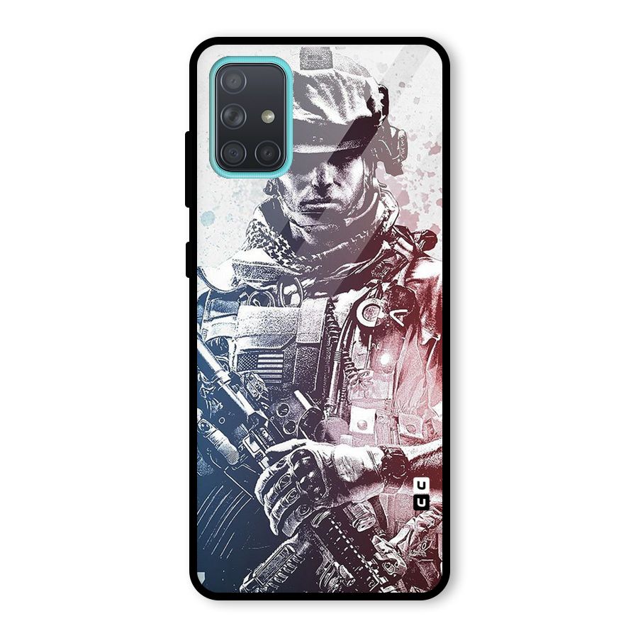 Saviour Glass Back Case for Galaxy A71