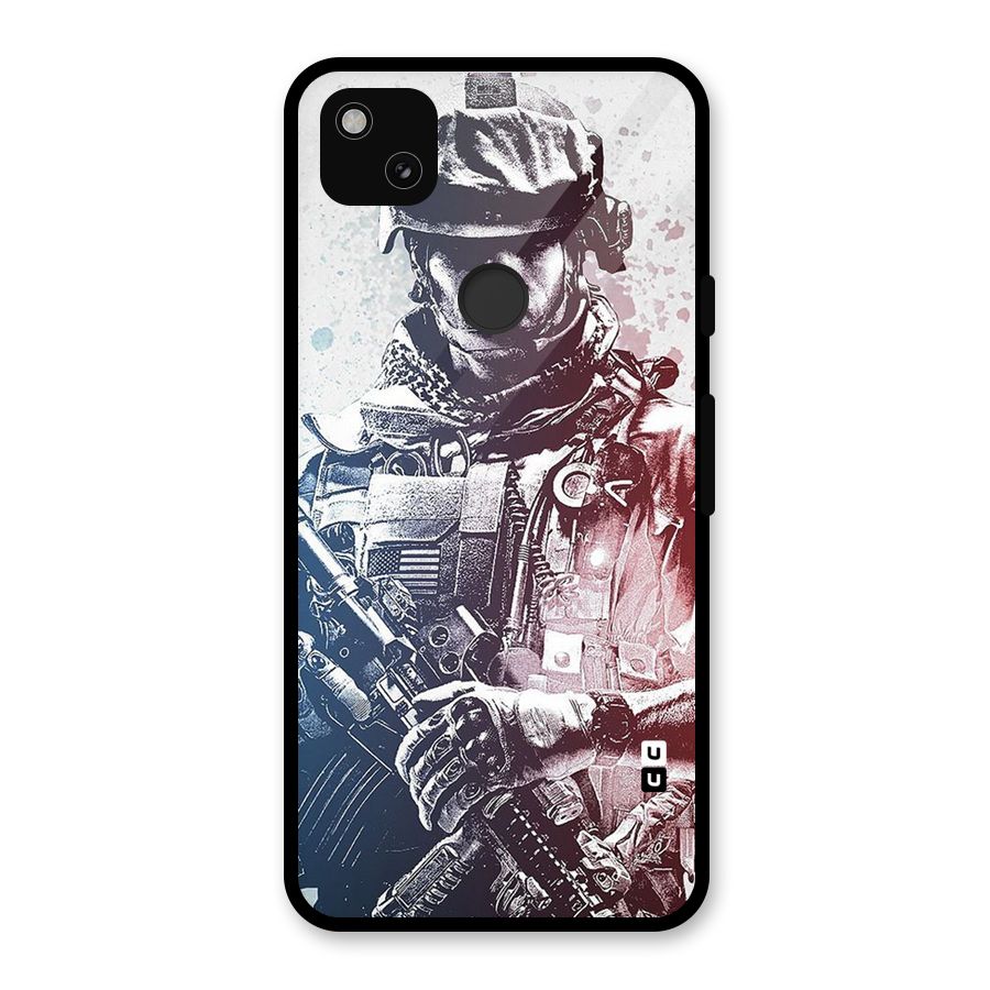 Saviour Glass Back Case for Google Pixel 4a
