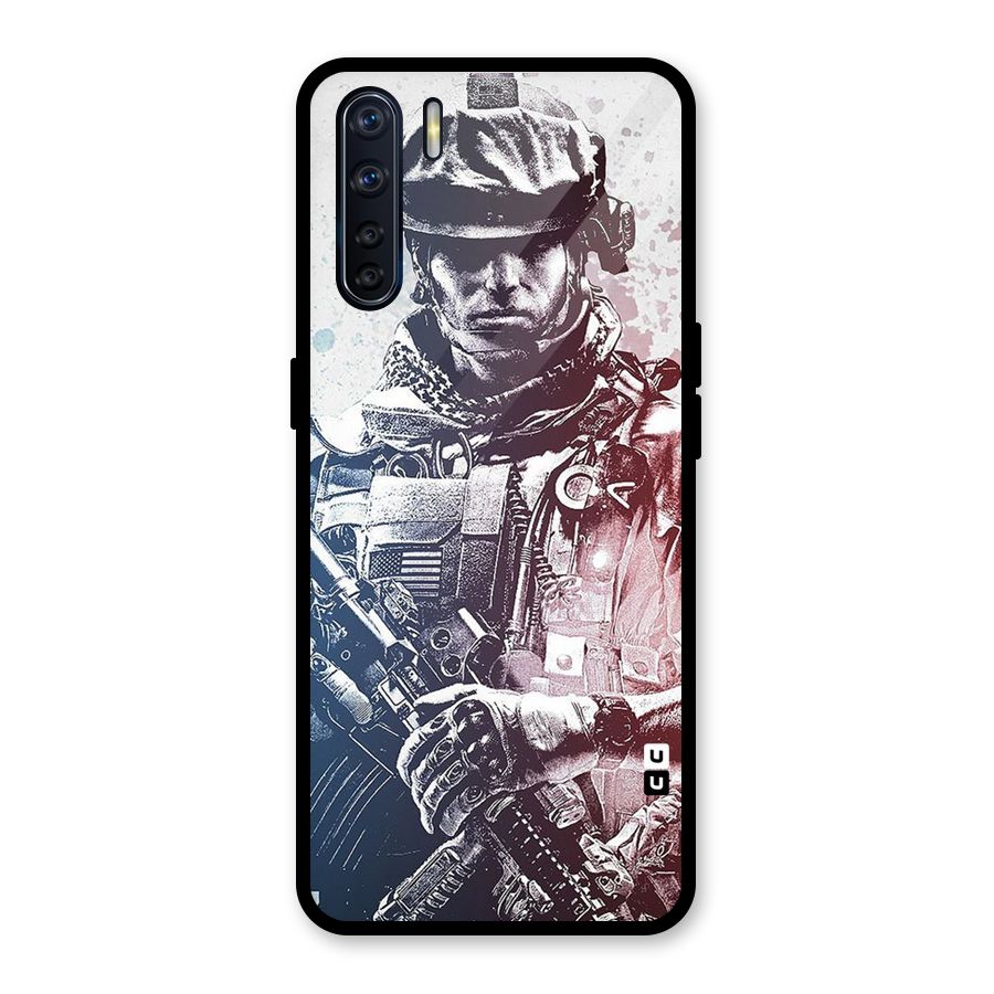 Saviour Glass Back Case for Oppo F15